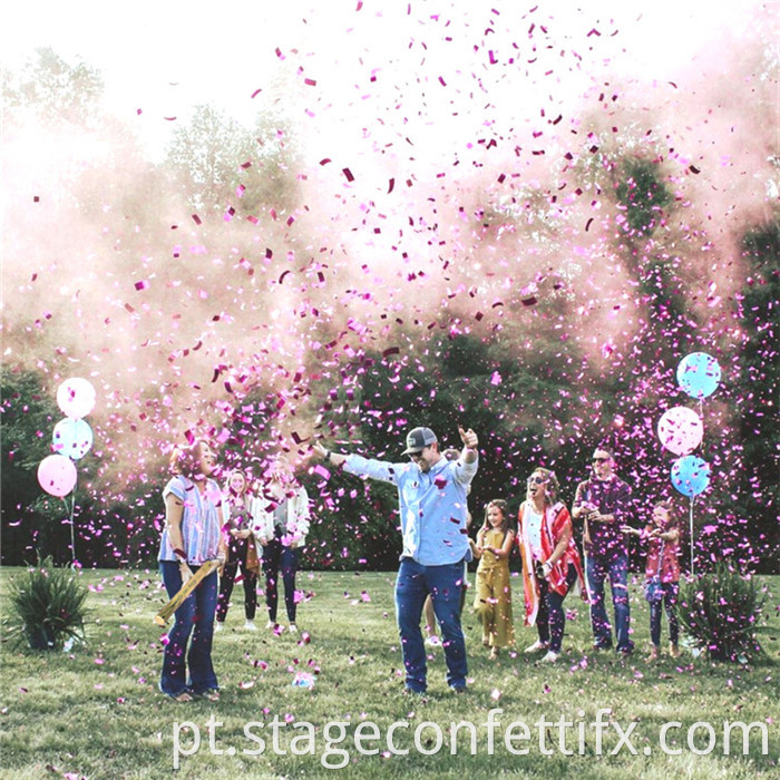 gender reveal confetti popper